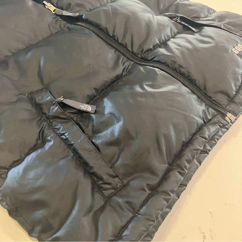 The North Face Vest Black 600 Goose Down Insulated Puffer Outdoors Boys XL - Picture 4 of 16